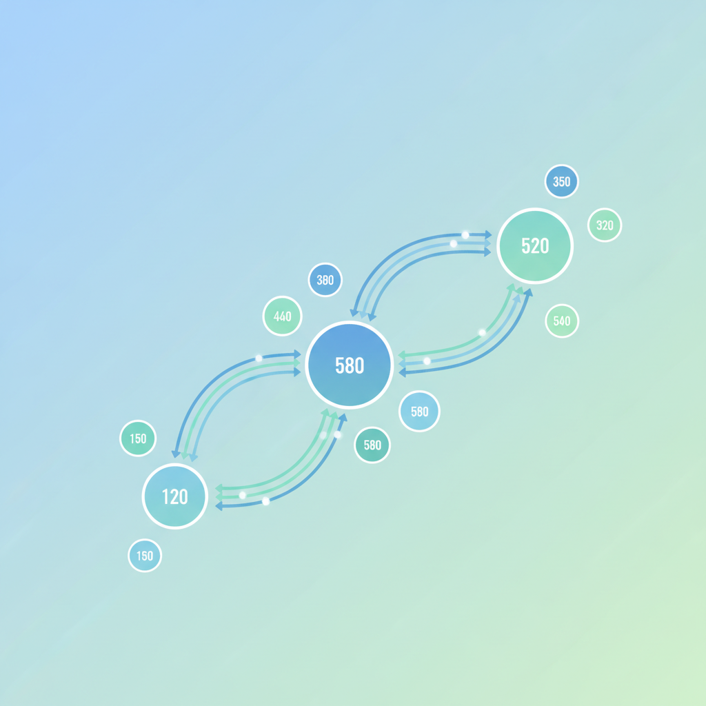 포인트 누적을 통한 소비 네트워크 구조 다이어그램